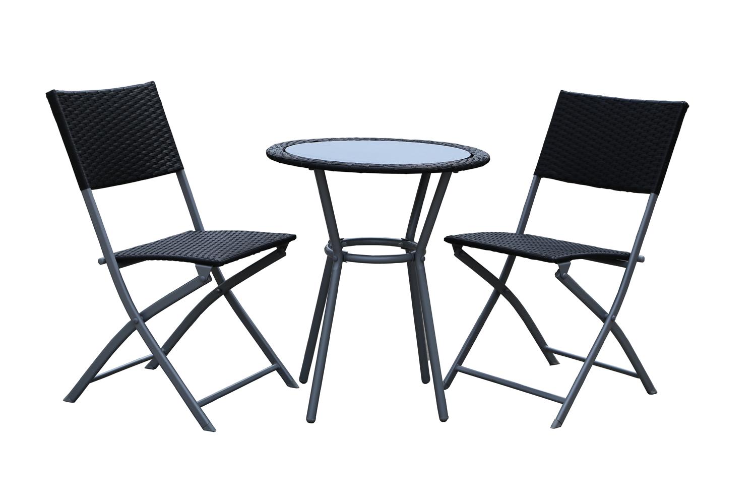 3pcs rattan bistro table