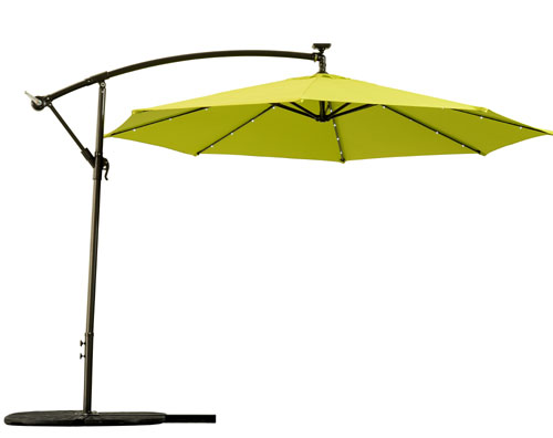 Solar banana umbrella
