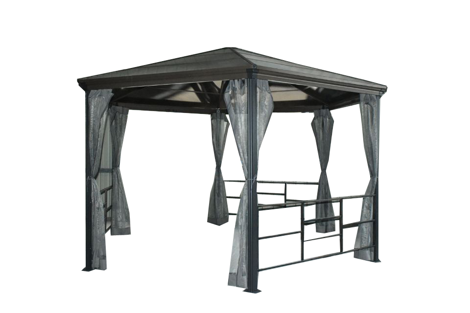 High end Aluminum Garden Gazebo  PVC corrugated
