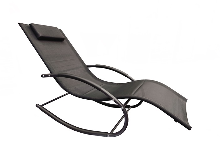 Steel sun lounger