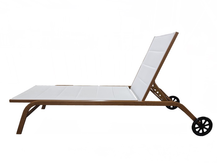 wood pattern sun lounger