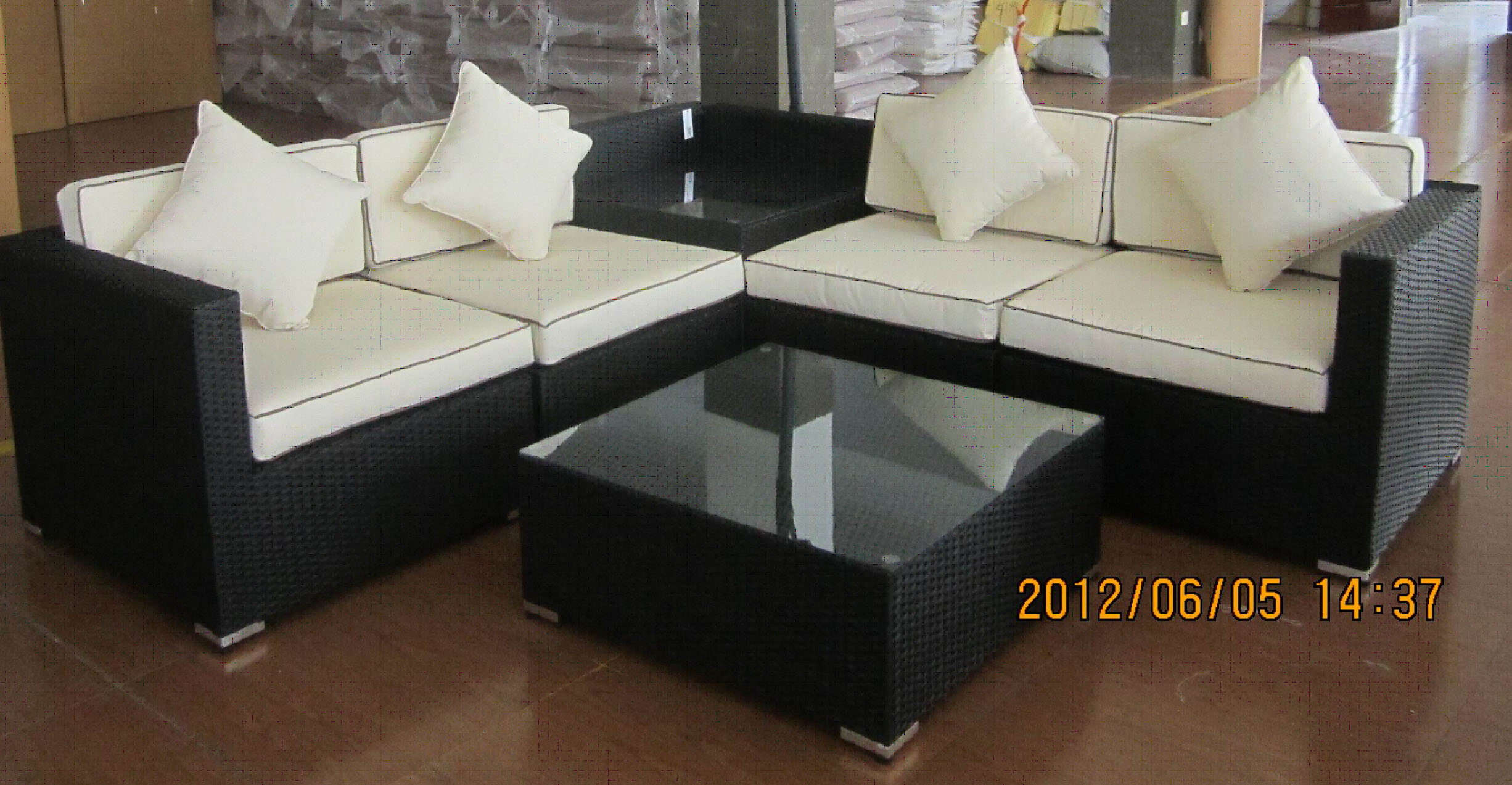 rattan sofa set