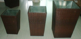 Rattan flower pot