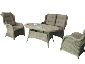 round rattan furniture set