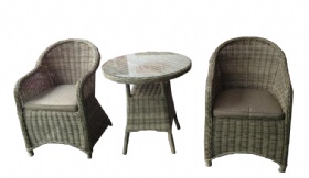 round rattan furniture set