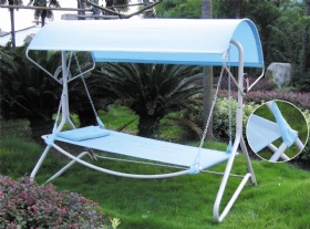 Hanging swing bed