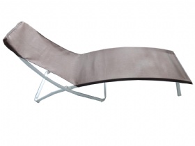 Steel folding sun lounger