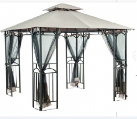 3x3m  steel art gazebo with screens