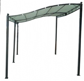 3.5x2.5m steel side gazebo