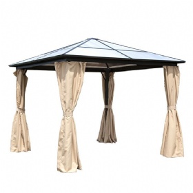 3x3m aluminum polycarbonate gazebo