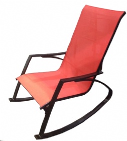 Steel sun lounger chair