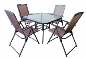 5pcs folding table and chair set