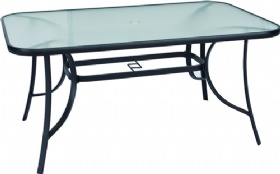 Cheap steel glass table