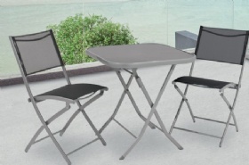 3pcs bistro set with square table