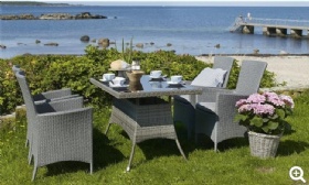 Rattan dinner table