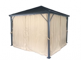 High quality Aluminum Gazebo with PVC corrugated Roof