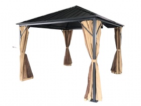 High quality Aluminum Gazebo with PVC corrugated Roof