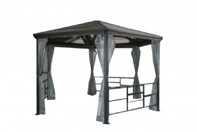 High end Aluminum Garden Gazebo  PVC corrugated