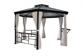 High end Aluminum Garden Gazebo  PVC corrugated