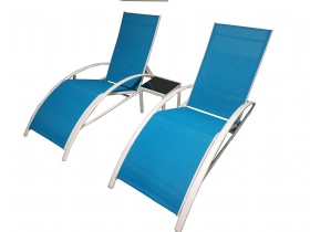 NEW! Aluminum  KD Lounger set