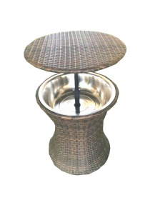 Rattan ice bucket