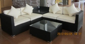 rattan sofa set